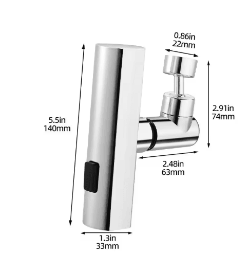 3-Mode Waterfall Rotating Faucet Extender for Kitchen Sink