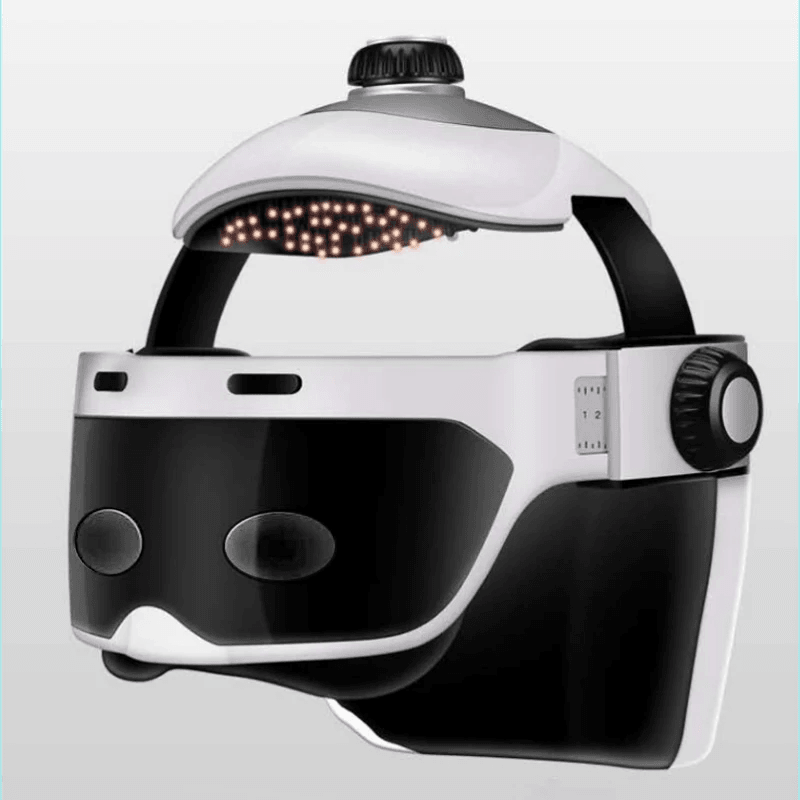 Wireless Head and Eye Massager Helmet with Heat and Air Pressure