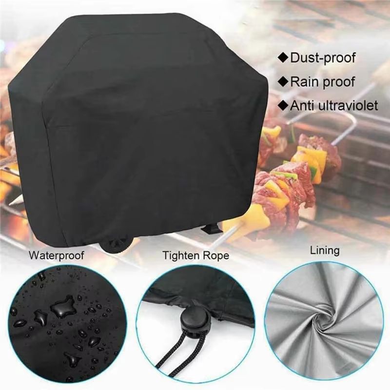 Heavy Duty Waterproof Oxford BBQ Grill Cover for Outdoor Barbecue and Smoker Protection