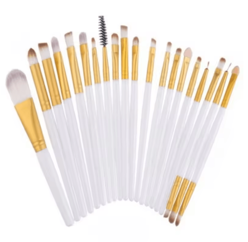 ProBlend 20Piece Eyeshadow Brush Set with DualEnded Eyeliner Tool