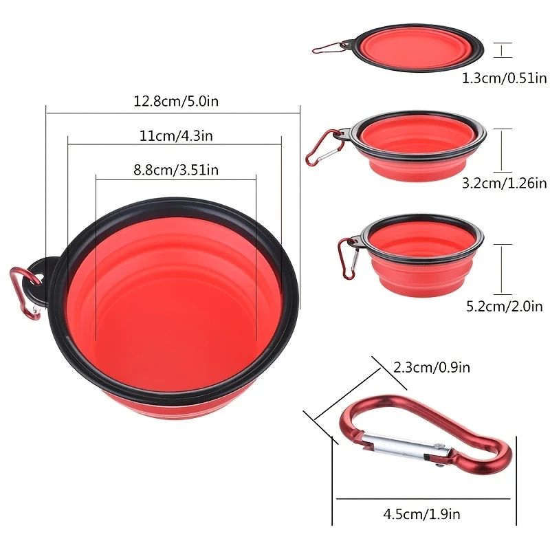 AdventureFold Collapsible Dog Bowl – Portable Pet Food Bowl for Travel & Outdoor Feeding