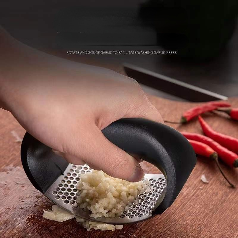 Stainless Steel Garlic Press Crusher, Manual Garlic Mincer, Chopping Garlic Tool, Kitchen Accessories, Fruit Vegetable