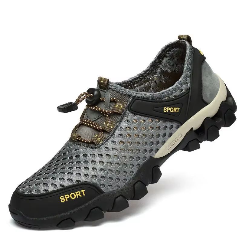 Men's Breathable Mesh Hiking Shoes Lightweight Non Slip Casual Sneakers