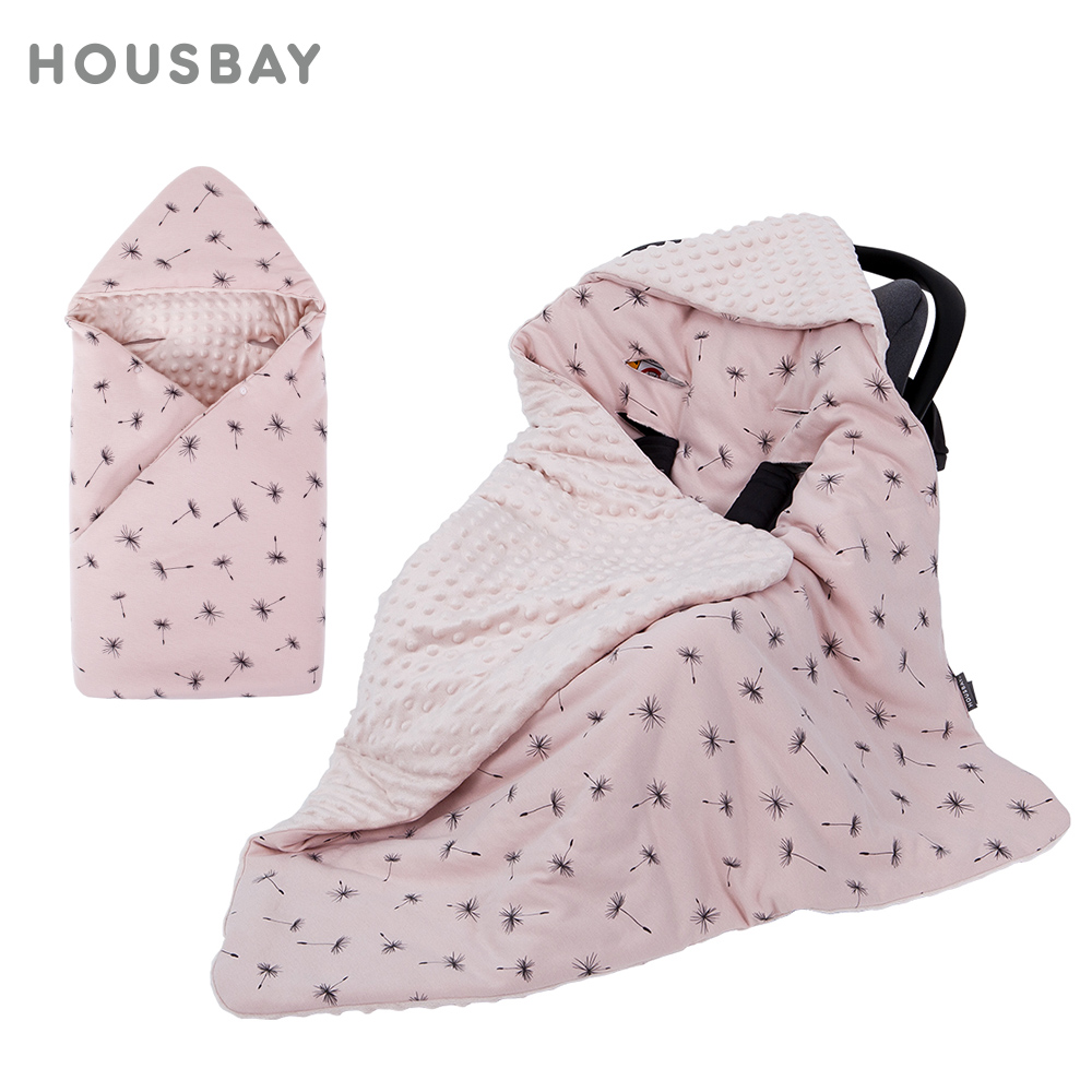 Portable Newborn Baby Blanket With Hooded Windproof Swaddle, Ideal for Baby Car Safety Seats, Warm and Cozy for Outdoor