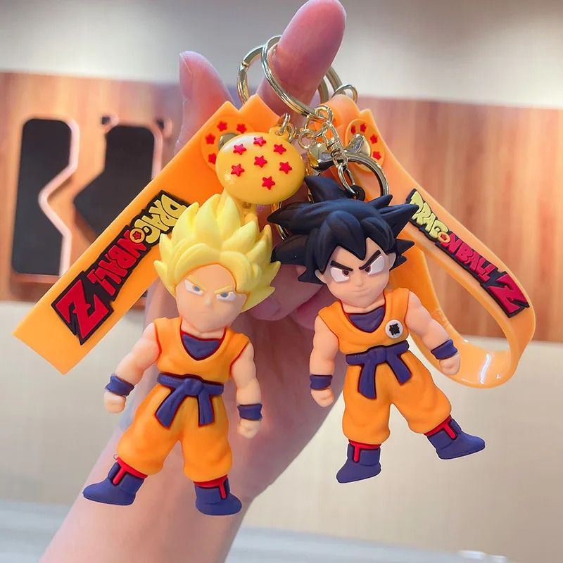 PVC Cartoon Keychain Set Featuring Popular Action Figures
