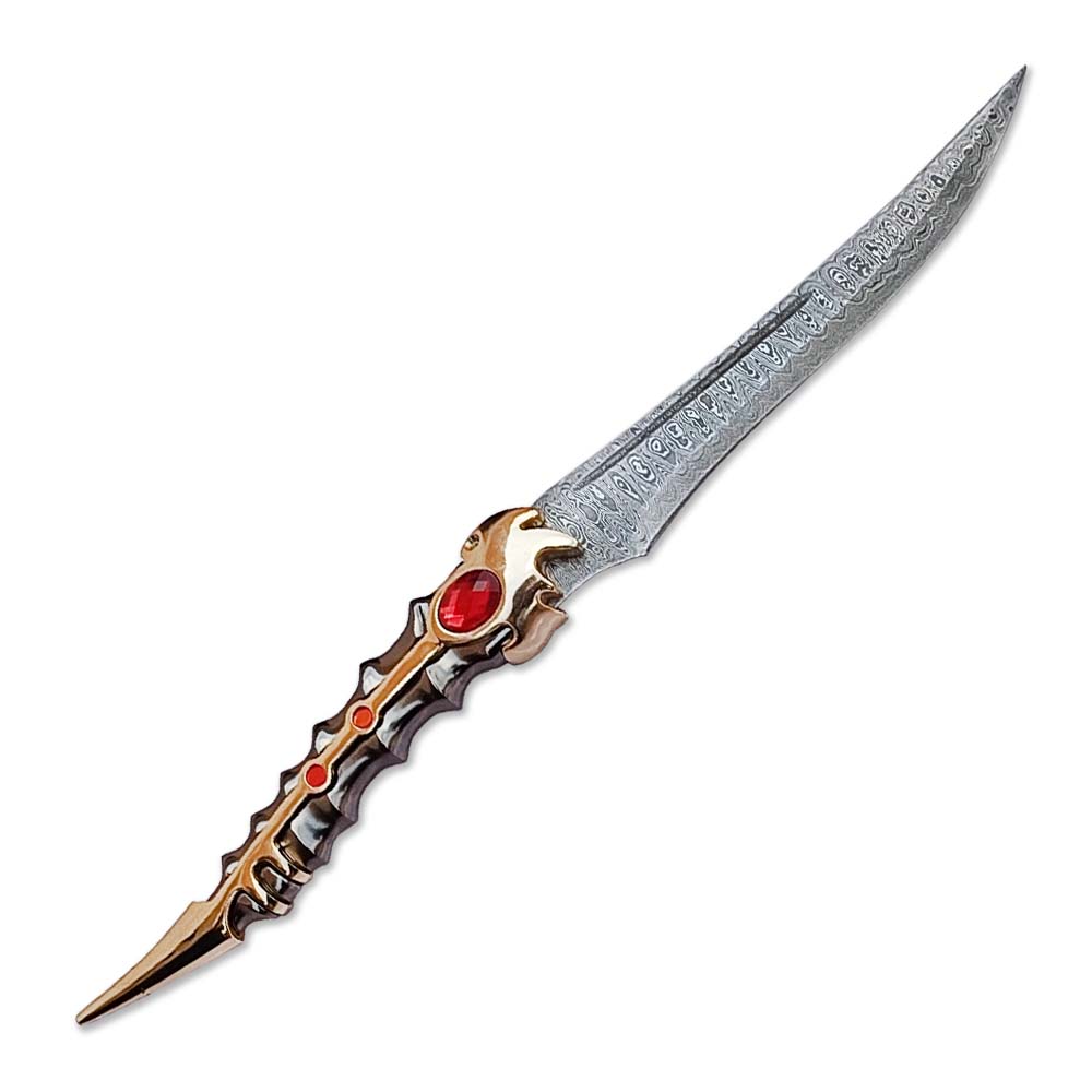 Damascus Steel Catspaw Dagger – Life-Size Arya Stark Replica for Cosplay, Display & Collection