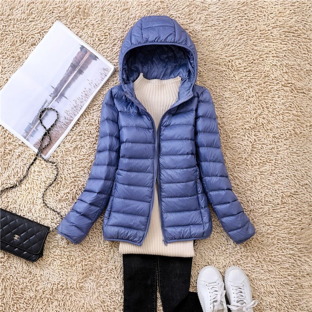 Ultra Lightweight Packable Hooded Puffer Jacket