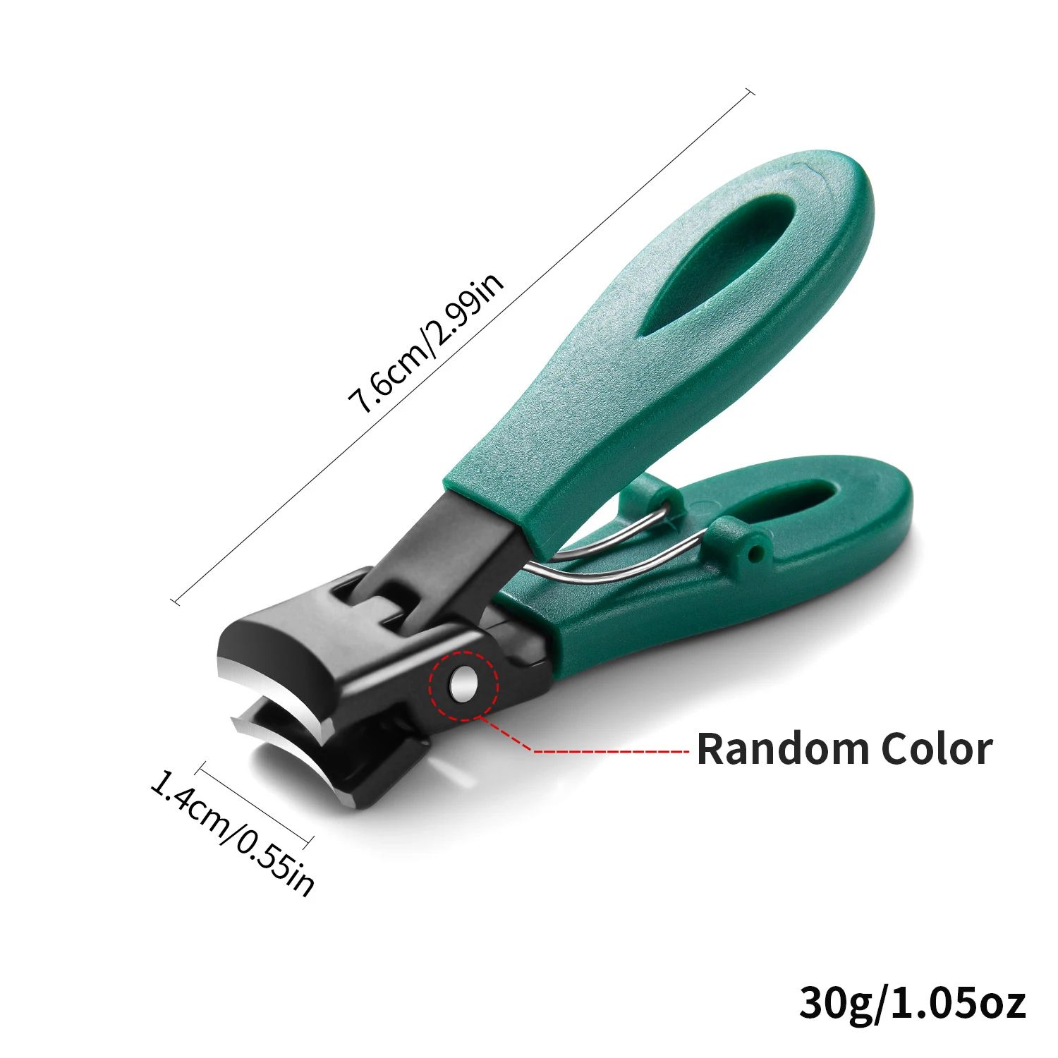 Heavy-Duty Large Jaw Nail Clipper 8mm – Stainless Steel Thick Toenail Clipper with Anti-Splash Guard