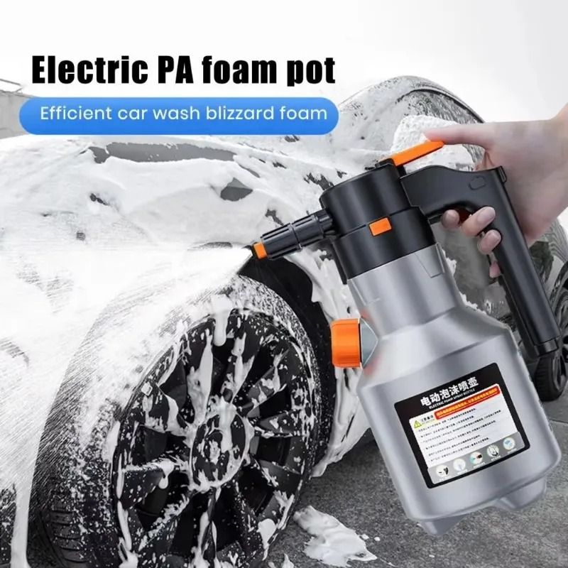 2L Handheld Electric Foam Sprayer | Motorized Snow Foam Cannon for Car Wash