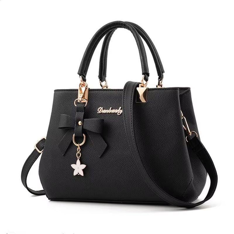 Elegant Bow One-Shoulder Crossbody Satchel for Women, Large Capacity