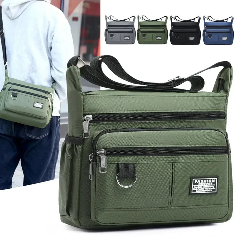 Professional Men's Large Capacity Multi-Layer Crossbody Bag