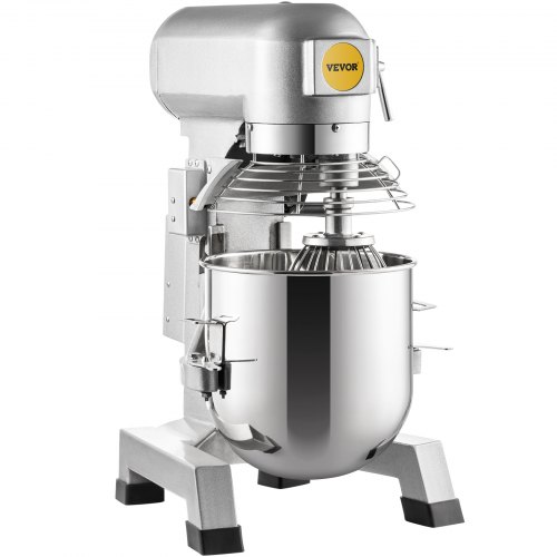 10Qt Commercial Mixer, 850W Heavy-Duty Stand Mixer with Stainless Steel Bowl, 3 Speeds & Dough Hook