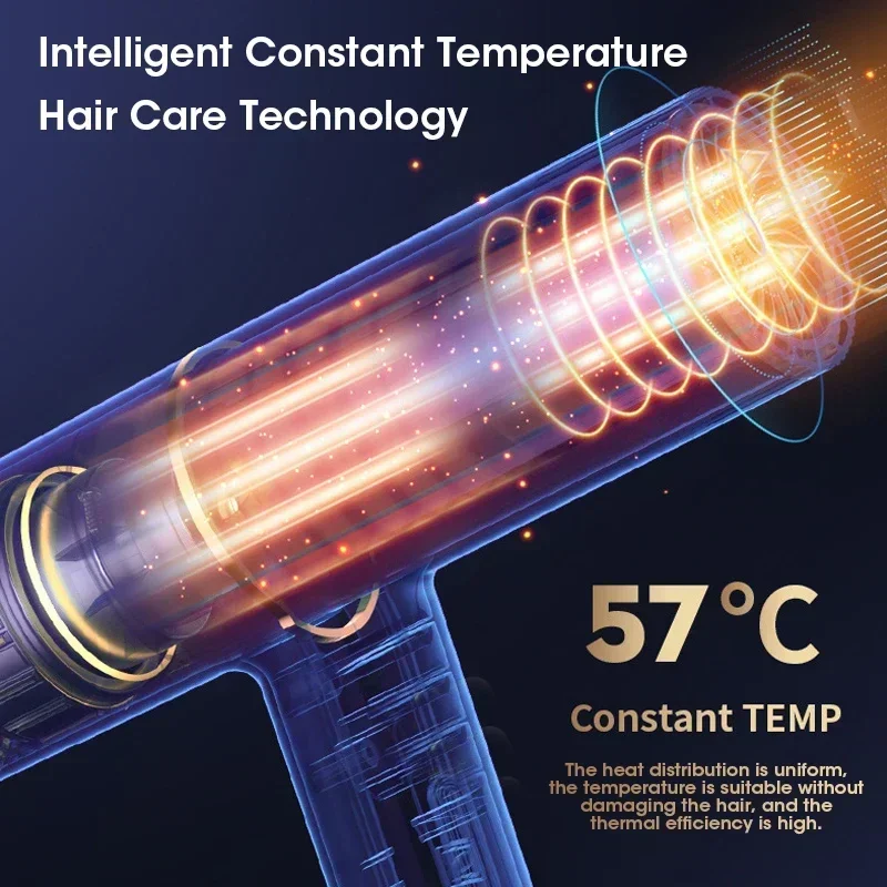 Strong Wind Professional Hair Dryer, Salon Dryer, Hot Air and Cold Air Wind, Negative Ionic Hammer Blower Dry.
