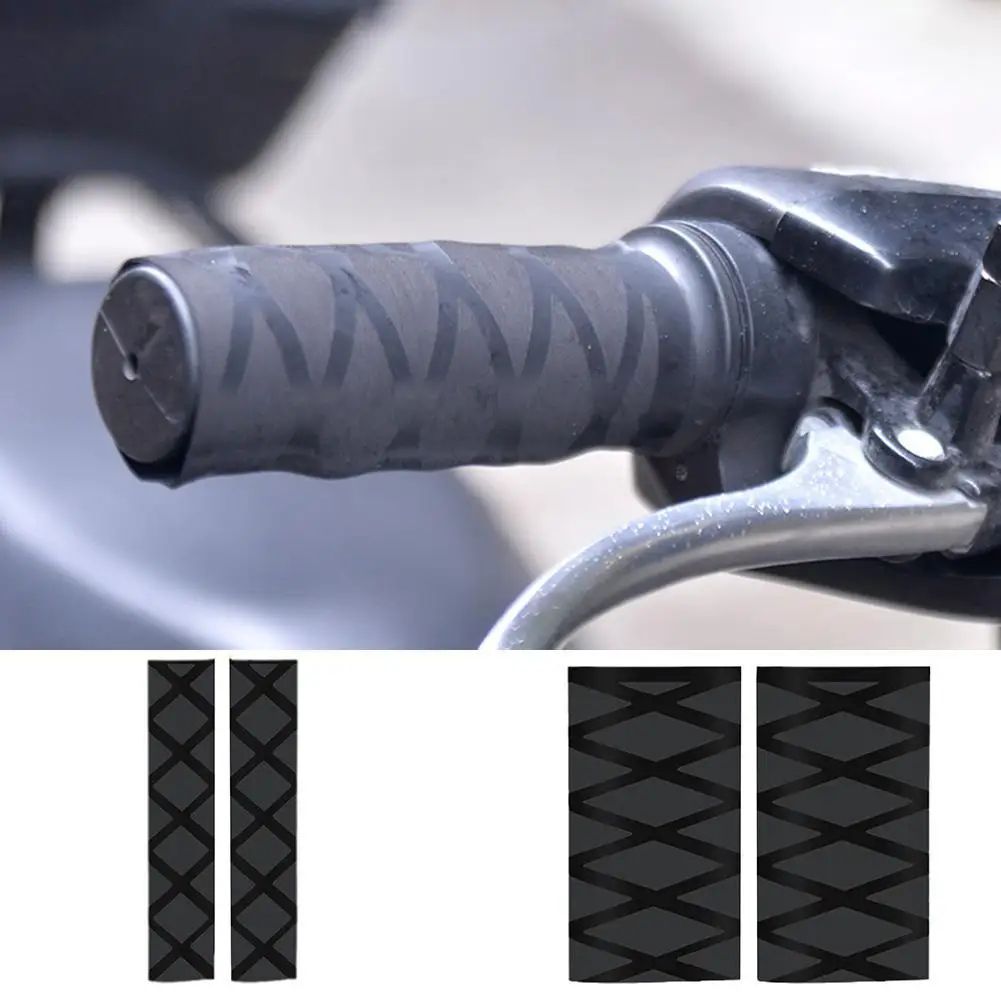 Universal Non-Slip Motorcycle Handlebar Grip Cover – Heat Shrink Rubber Sleeve