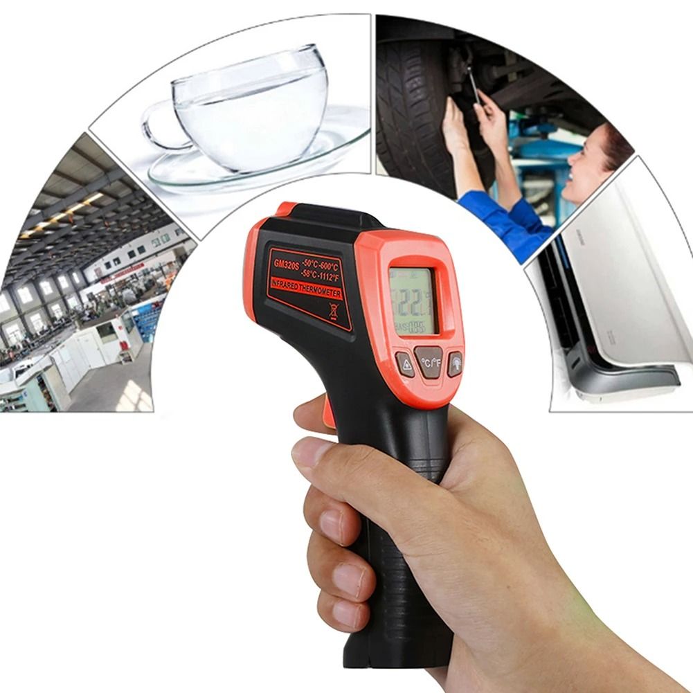 Digital Infrared Thermometer Contactless Laser Temperature Tester
