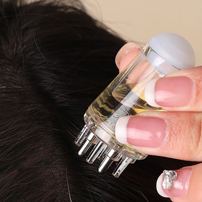 Scalp Applicator Hair Regeneration Hexagonal Oil Roller Ball Massage Relaxation Tool