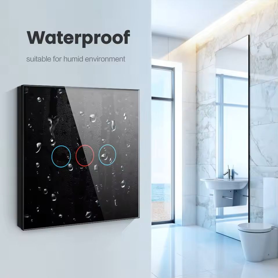 WiFi/Zigbee Smart Light Switch – Touch Control, No Neutral Wire Required, Compatible with Alexa & Google Home