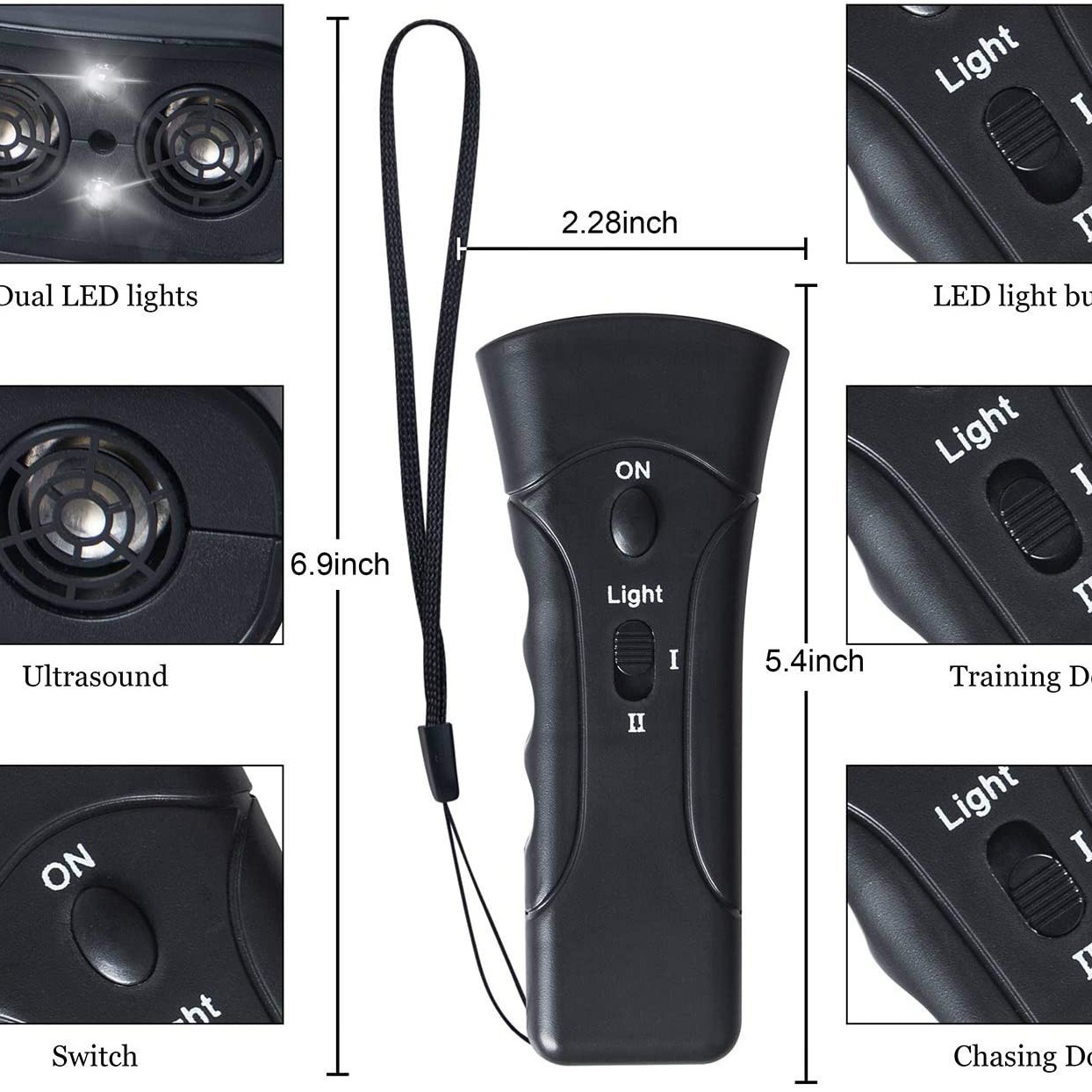 Double Ultrasonic Dog Repeller for Anti Barking & Training