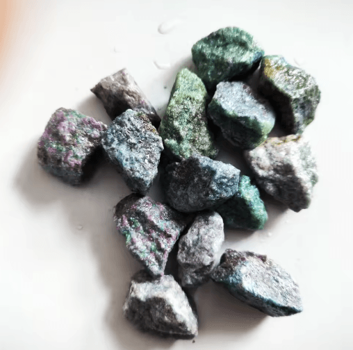 Natural Raw Gemstone Collection – UV Reactive Emerald, Sapphire & Ruby Mineral Specimens