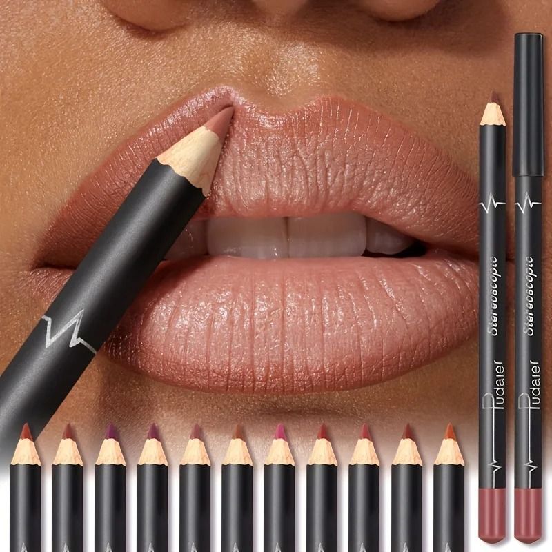 Waterproof Matte Lipliner Pencil Set