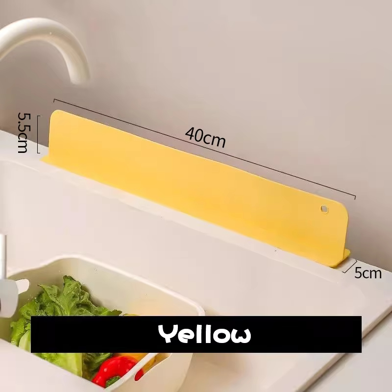 Silicone Sink Splash Guard, Waterproof Kitchen Baffle, Protects Clothes from Splashing Water When Washing Dishes and Veg