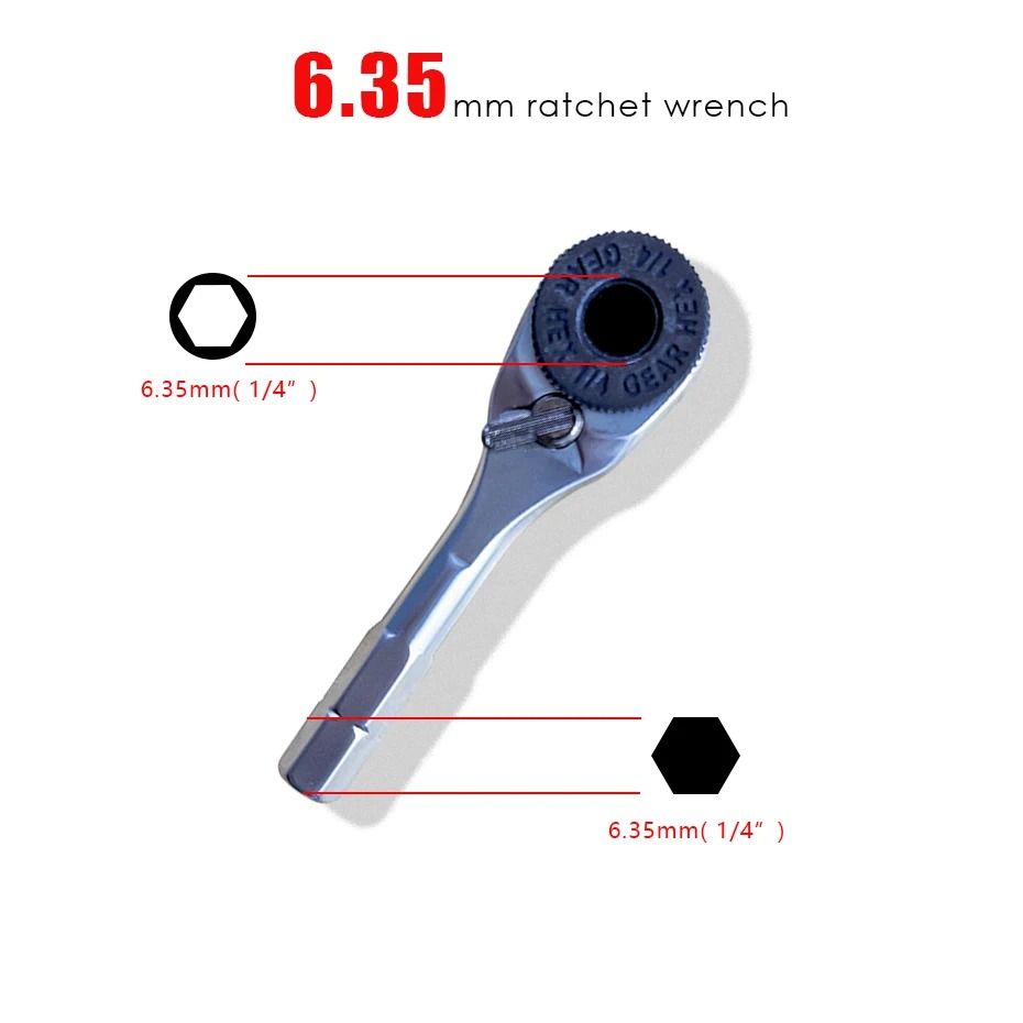 Compact Ratchet Screwdriver Wrench Set