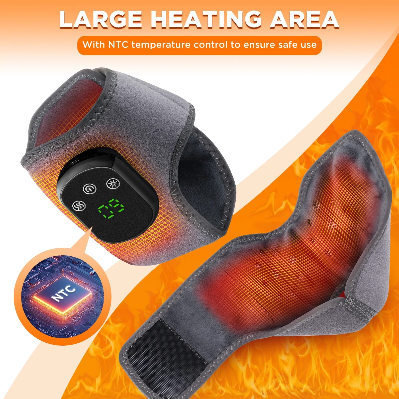 Electric Foot and Hand Massager with Vibration and Heat Therapy