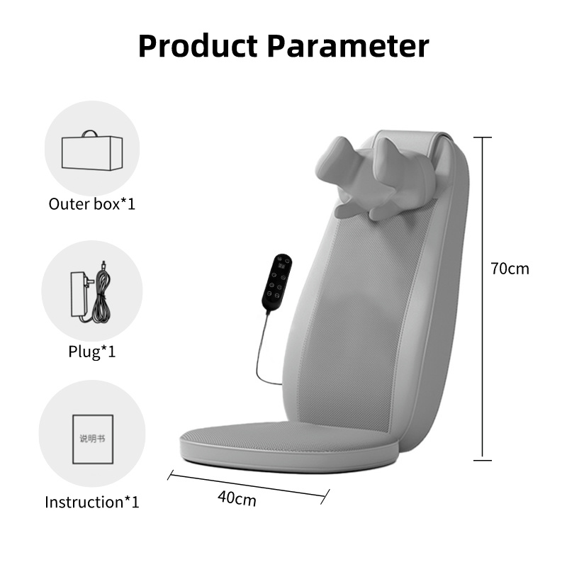 Massage Chair Pad with Heat, Shiatsu Full Body Massager, Neck Back Shoulder Massage Cushion, Home Office