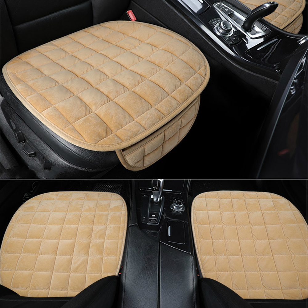 Universal Car Seat Protector, Winter Warm Breathable Pad, Anti-slip Seat Cover for Front Chairs
