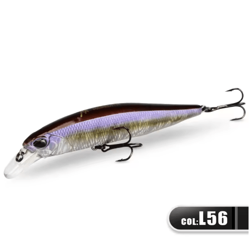 MEREDITH Jerk Minnow 100F Floating Fishing Lure Professional Hard Bait Wobbler 0.8 1.0 m