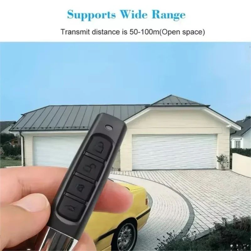 433MHz Universal Garage Door Remote Cloner – 4-Button Smart Copy Transmitter