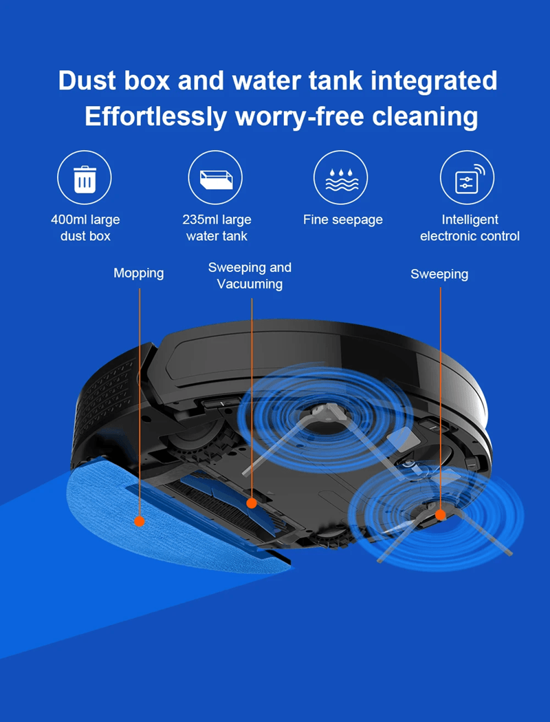 Liectroux X6 Robot Vacuum Cleaner with Lidar Navigation and Carpet Boost