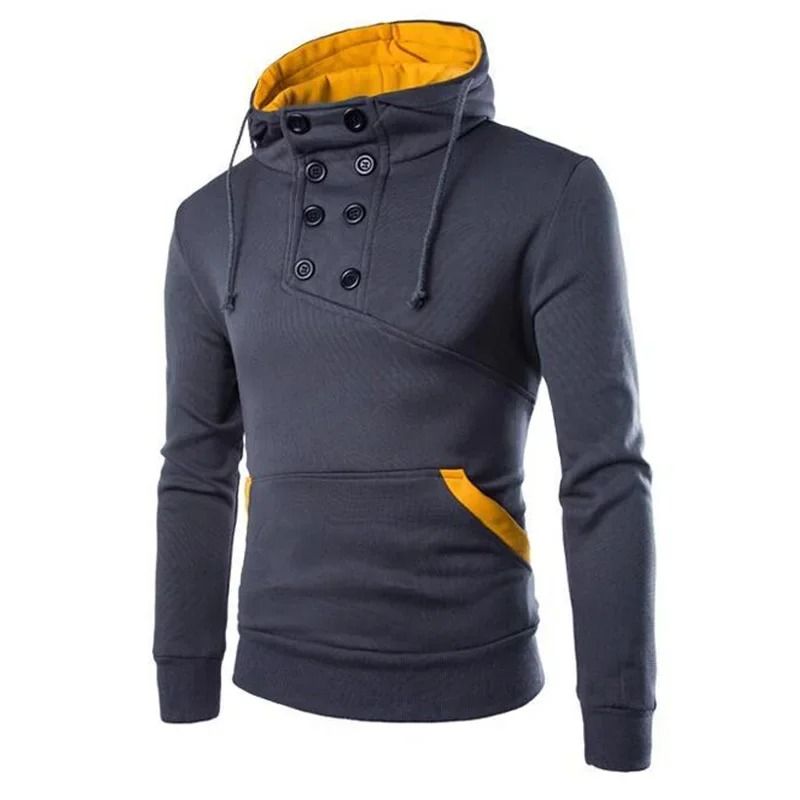 Mens Autumn Zipper Hoodie Sweatshirt