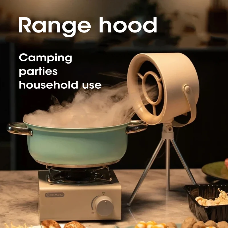 USB Desktop Range Hood Mini Portable -Speed Kitchen Exhaust Fan with Removable Filter for Barbecue Cooking – Ideal