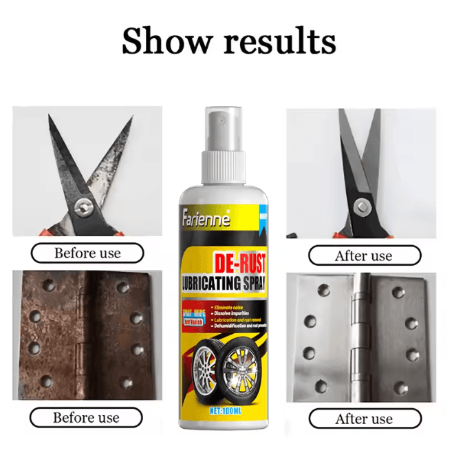 RustRevive Universal Rust Remover Spray for Car Wheels and Metal Surfaces