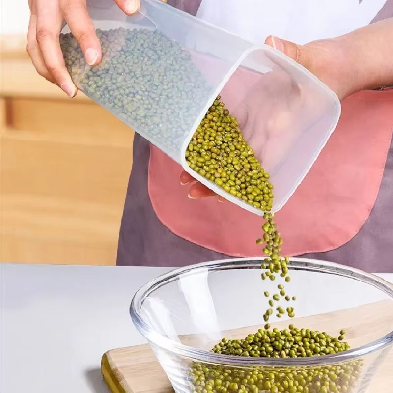 WBBOOMING Airtight Plastic Sealed Canisters Set with Multiple Capacities for Kitchen Food Storage