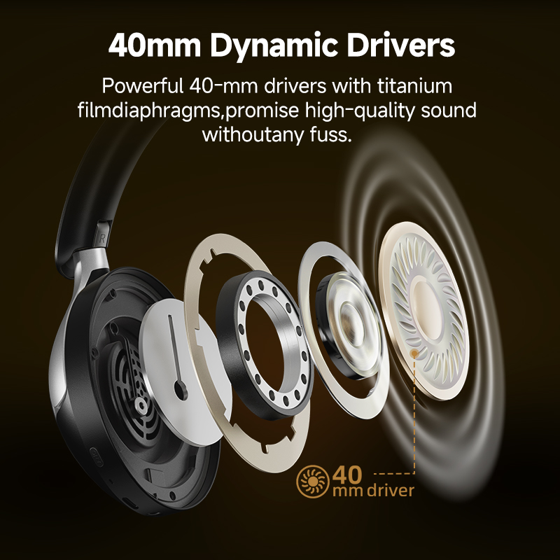 ANC Wireless Headphones, Noise Cancelling Hi-Res Spatial Audio Earphone with LDAC Bluetooth
