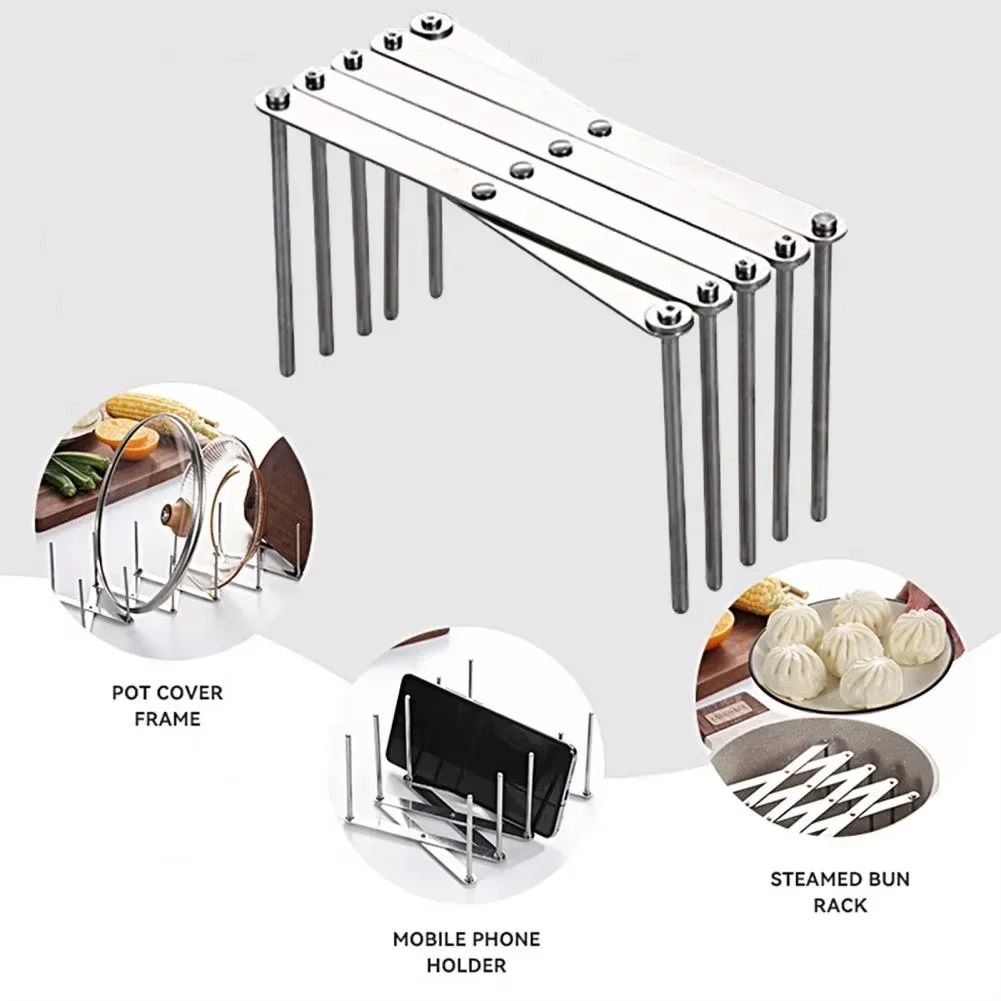 Retractable Storage Rack – Heavy-Duty Stainless Steel Pot Lid & Dish Organizer