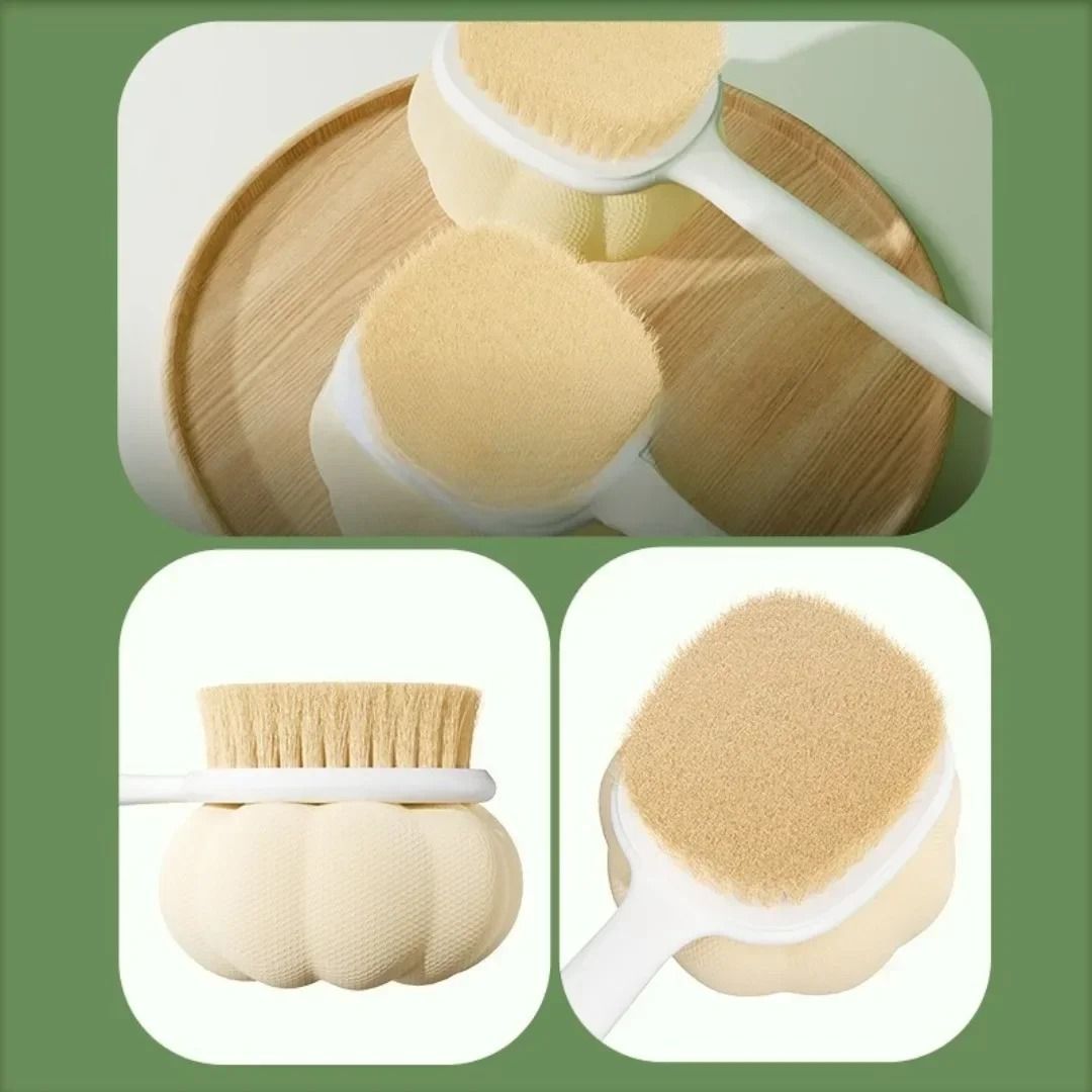 DualCare Double Sided Long Handle Bath Brush