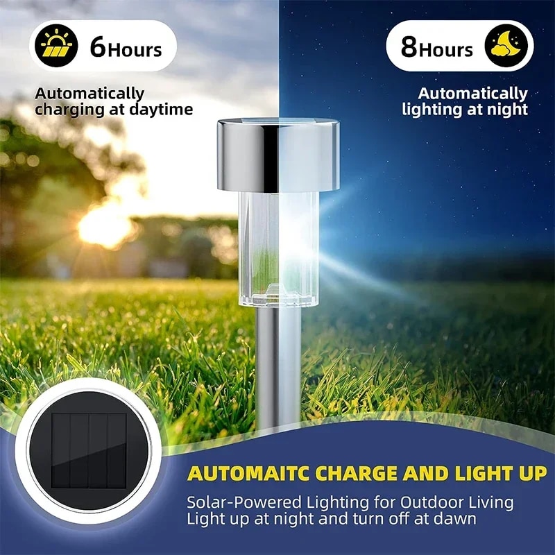 Solar Powered Garden Lights: Waterproof Landscape Lighting for Pathway Decoration