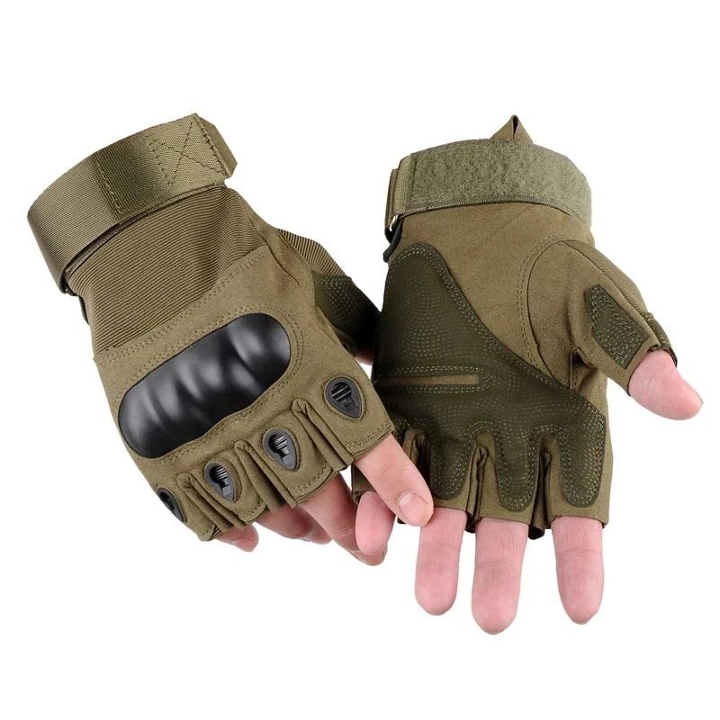 High-Impact Tactical Half-Finger Gloves