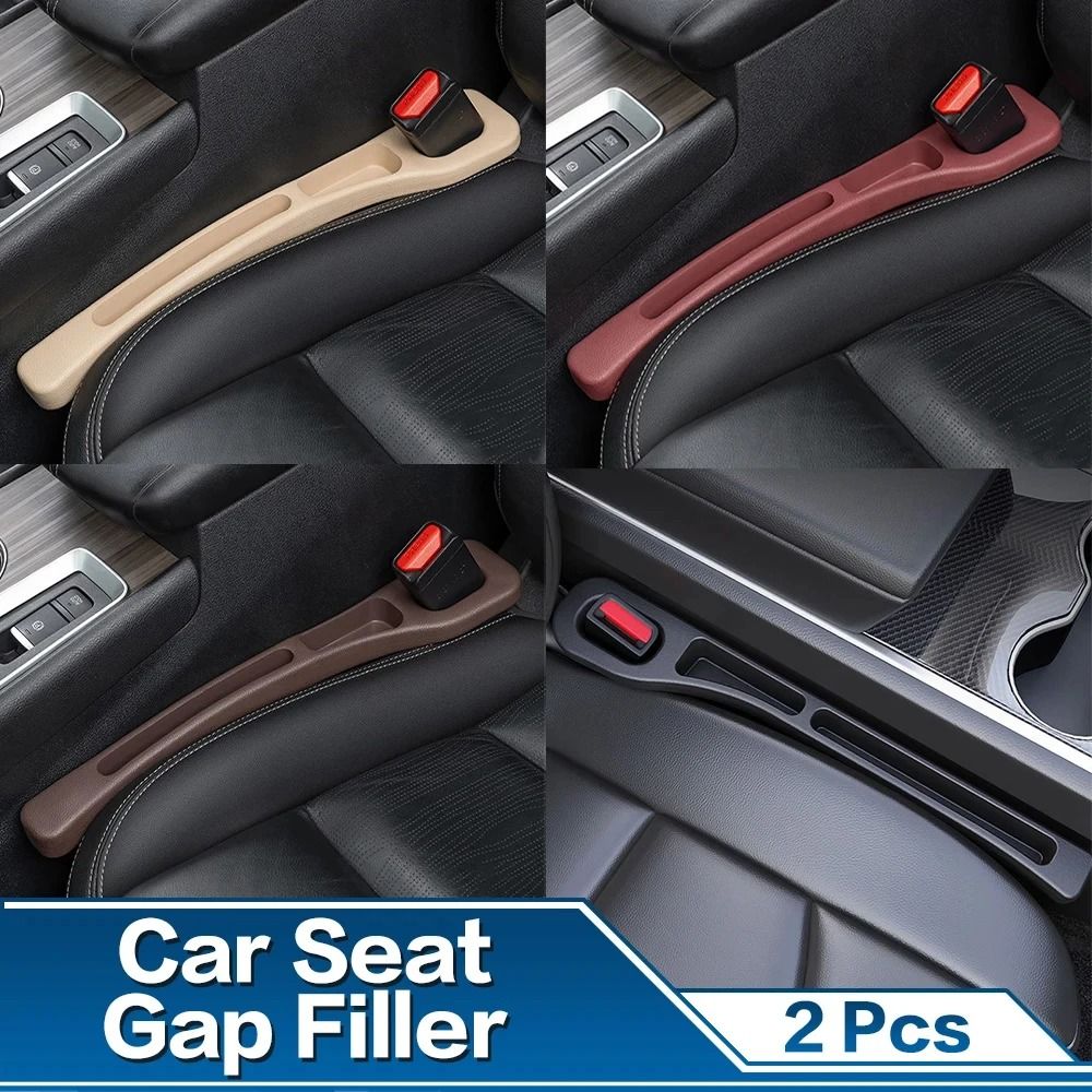 HOMEFISH 2pcs Car Seat Gap Filler Seat Gap Stopper Interior Trim Accessories for Most Vehicles