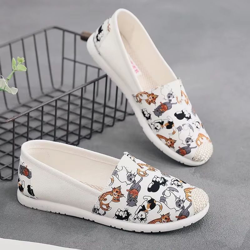 Breathable Mesh Lightweight Casual Women's Slip-On Flats Fisherman Shoes