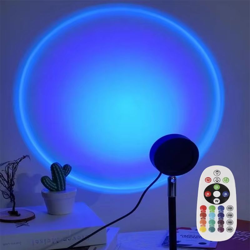 Sunset Glow LED Projection Lamp – Rainbow Atmosphere & Ambient Night Light