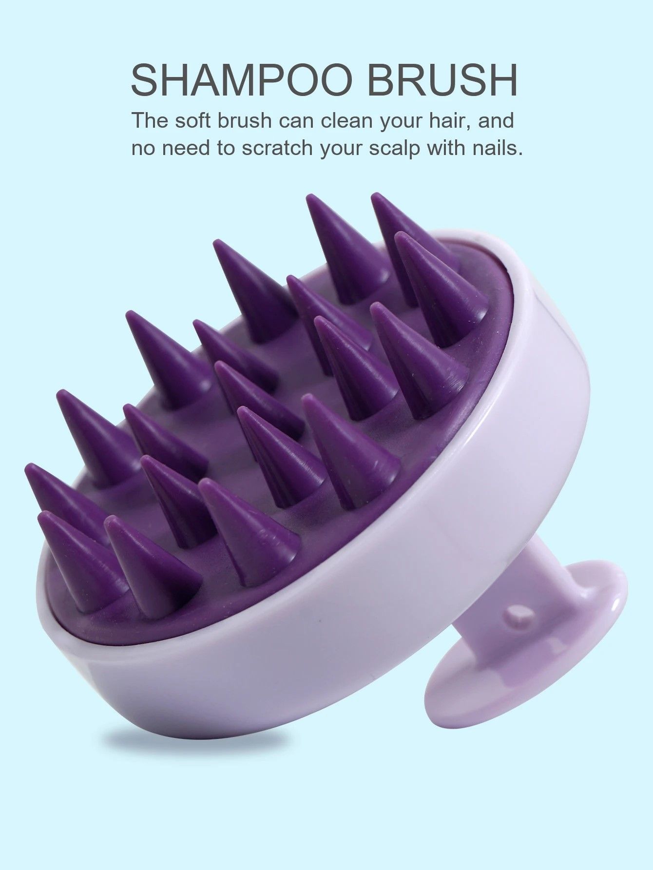Silicone Spa Scalp Massager Brush – Ergonomic Deep-Clean Shampoo Comb & Scalp Massage Tool