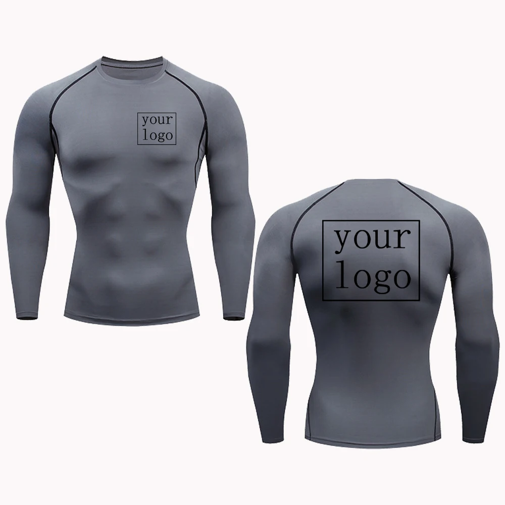 Custom Compression T Shirt, Your Design Logo, Quick Dry Gym Tee Men Women