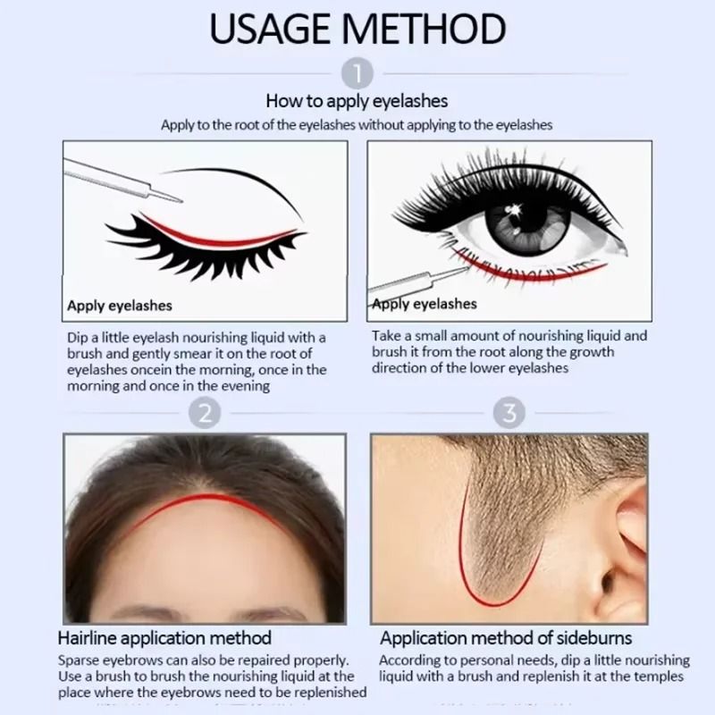 Fast Eyebrow and Eyelash Growth Serum