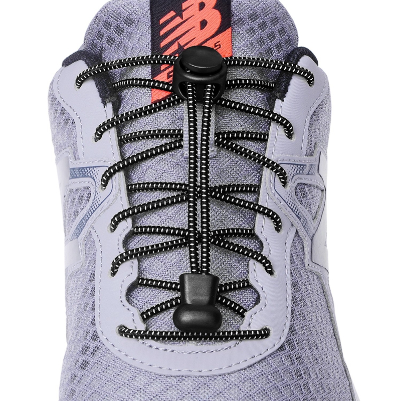 Elastic No Tie Shoelaces, Quick Rubber, Sneakers, Lazy Laces, Round Shoestrings, Stretching Lock