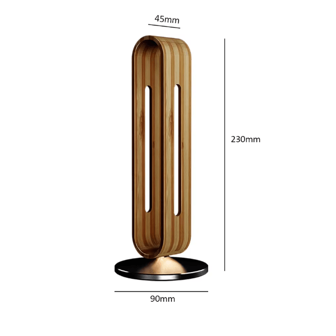 Bamboo Wood Aluminum Headphone Stand Gaming Headset Display Holder