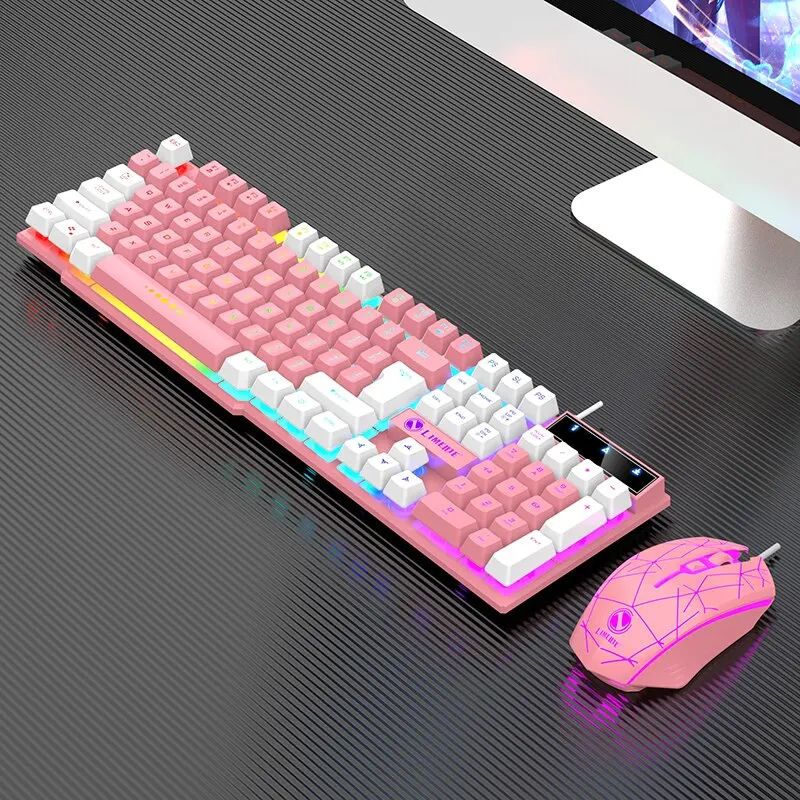 RGB Gaming Keyboard Mouse Combo Wired